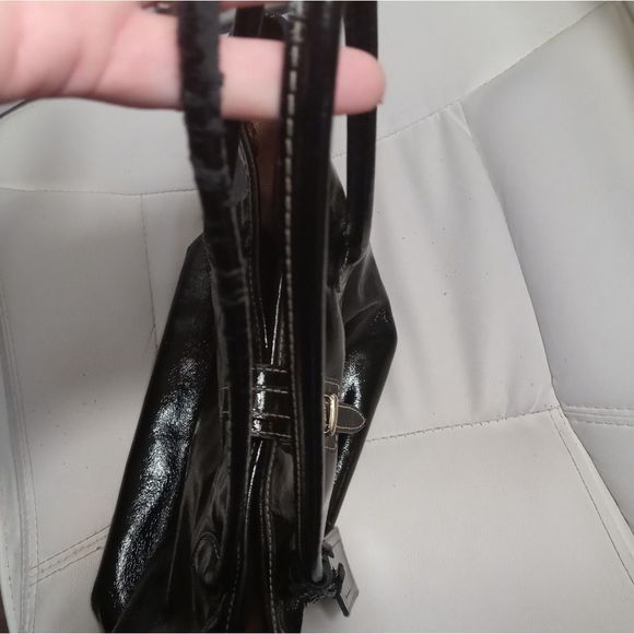 Dooney & Bourke❤Tote Shoulder Bag Black Patent Leather Gorgeous Bag - Picture 5 of 11
